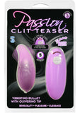Passion Clit Teaser Vibrating Bullet With Quivering Tip 5 Speed Waterproof Lavender