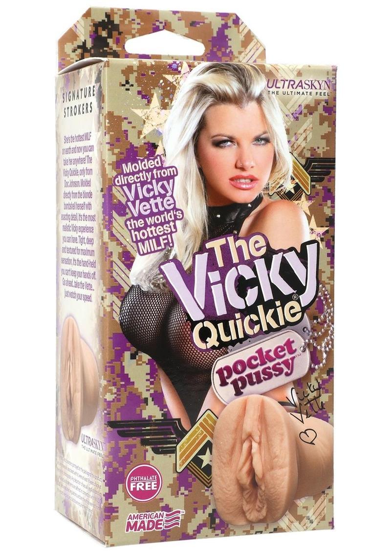 Masturbador de bolsillo Vicky Vette Vicky Quickie UR3 Flesh