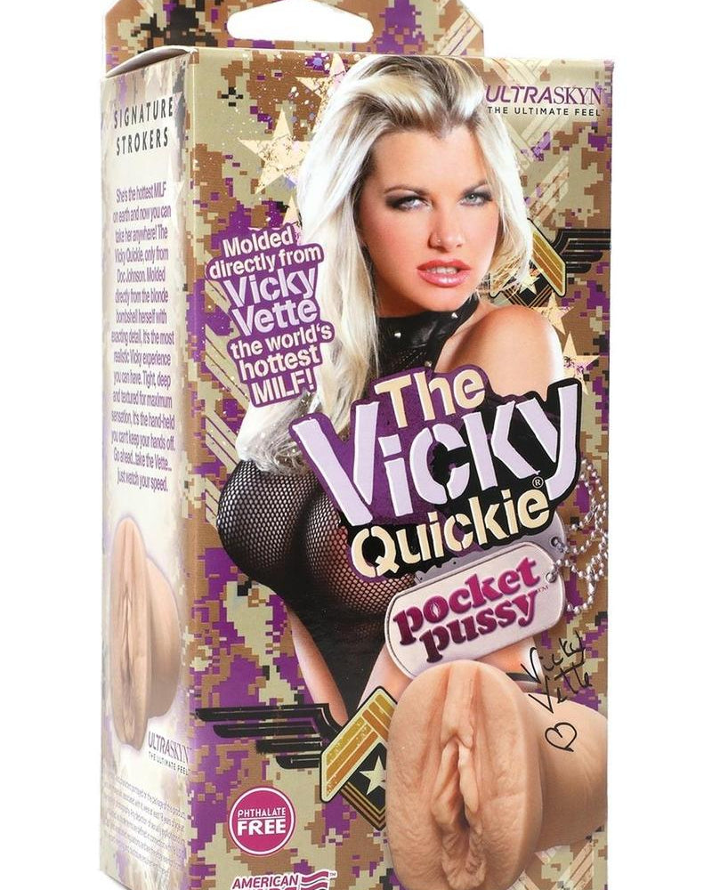 Masturbador de bolsillo Vicky Vette Vicky Quickie UR3 Flesh