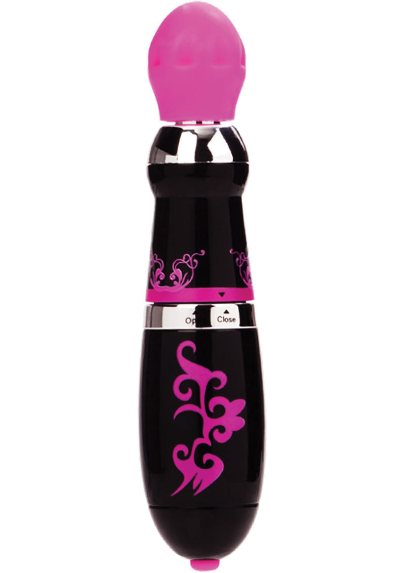 Masajeador Divine Temptation Rotation Plus Vibration de 1,25 pulgadas, color rosa y negro