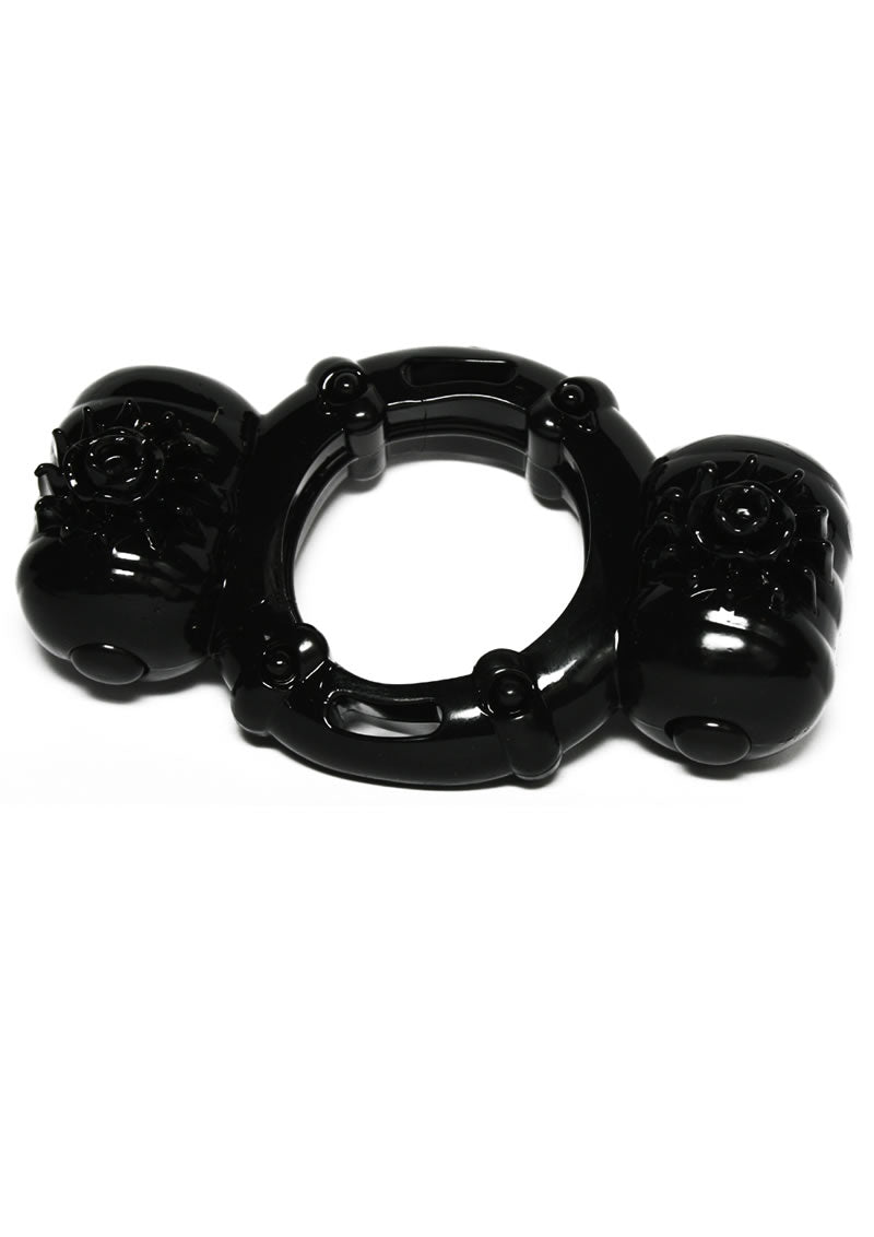 Hero Super Stud Partners Pleasure Ring XL Stretchy Silicone Ring Black