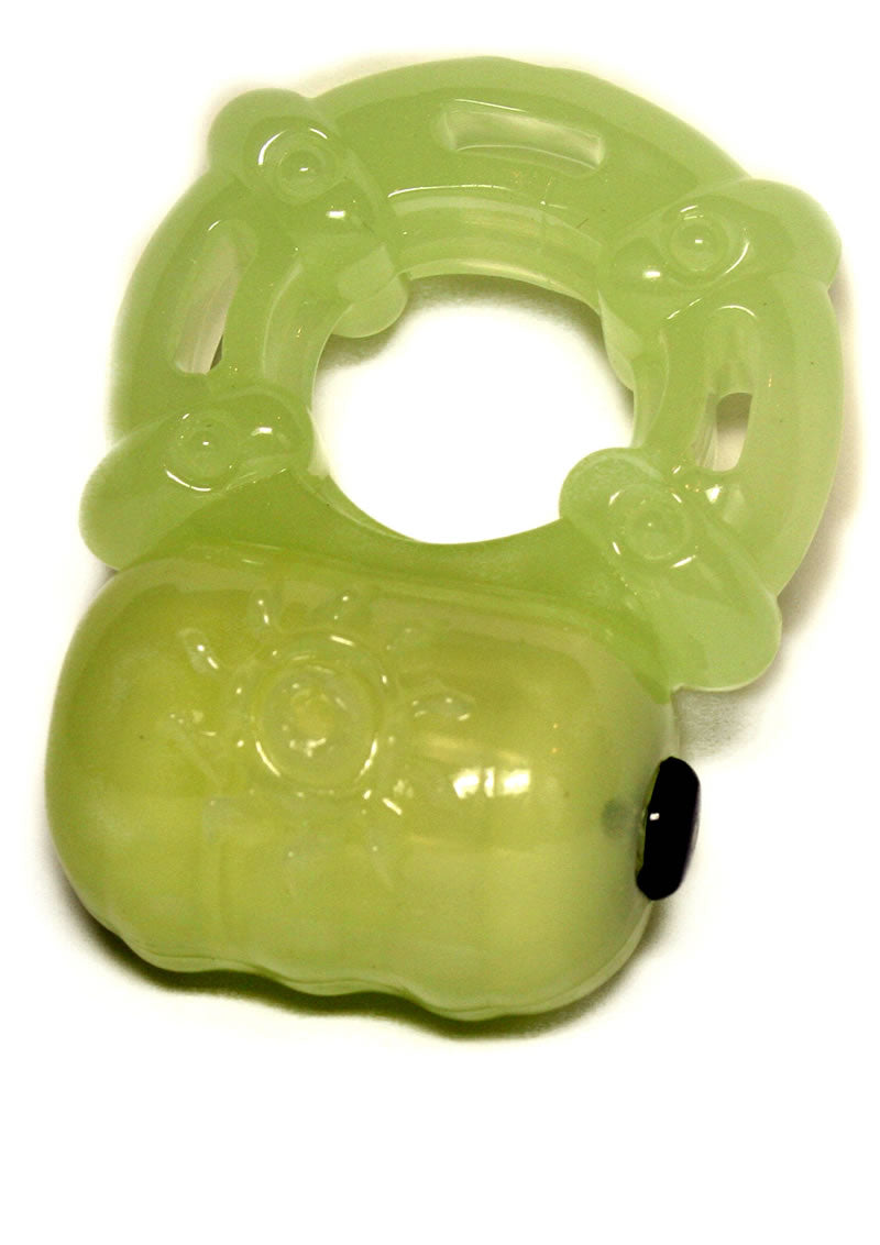 Anillo para el pene Hero Power Glow que brilla en la oscuridad, resistente al agua, color verde