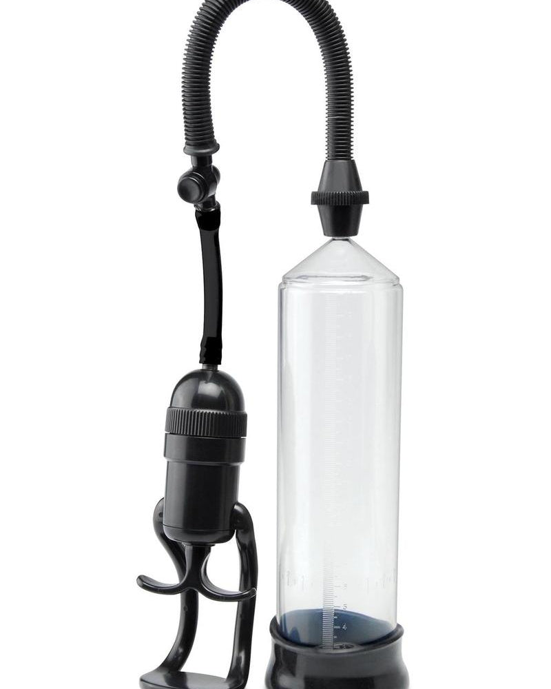 Bomba de potencia Rock Hard de Pump Worx con anillo para el pene