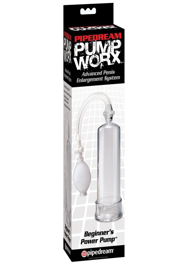 Pump Worx Beginners Power Pump With Cockring Clear