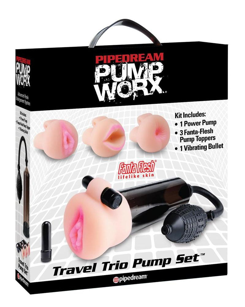 Pump Worx Travel Trio Set 3 Inch Waterproof Bullet