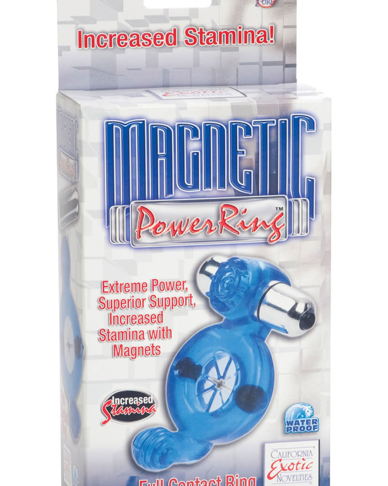 Anillo de poder magnético Anillo de contacto completo con imanes y bala extraíble de 3 velocidades Azul