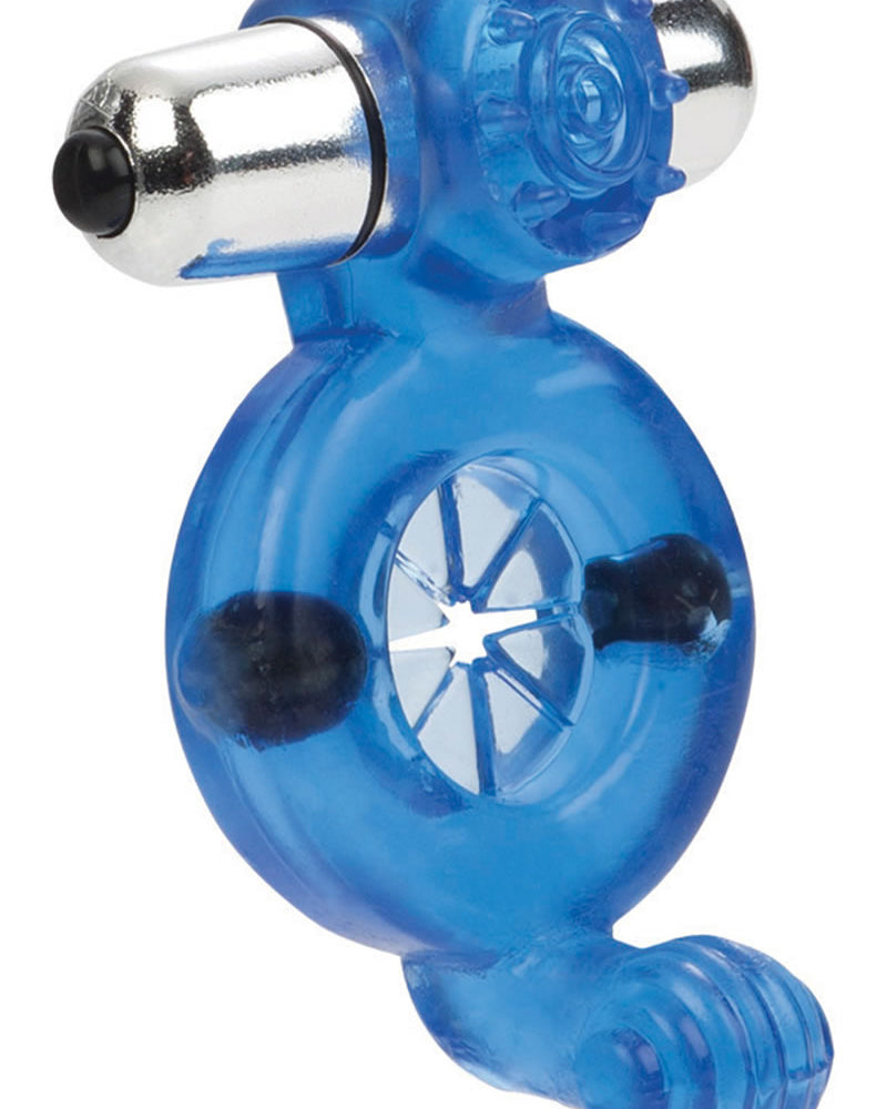 Anillo de poder magnético Anillo de contacto completo con imanes y bala extraíble de 3 velocidades Azul