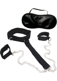 Dominant Submissive 2 Cuffs And Collar Black