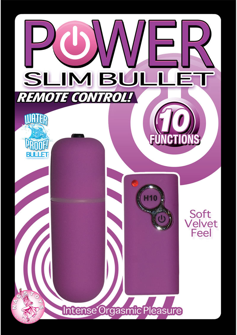 Power Slim Bullet Remote Control Waterproof 2.5 Inch Purple