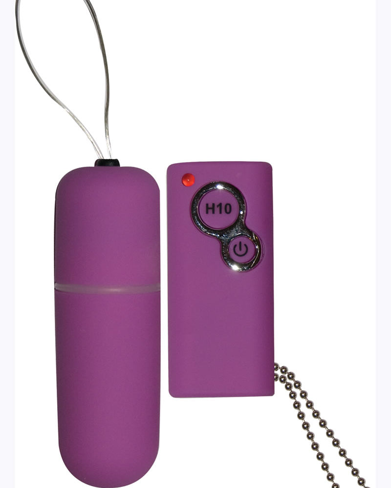 Control remoto tipo bala Power Slim resistente al agua de 2,5 pulgadas, color morado