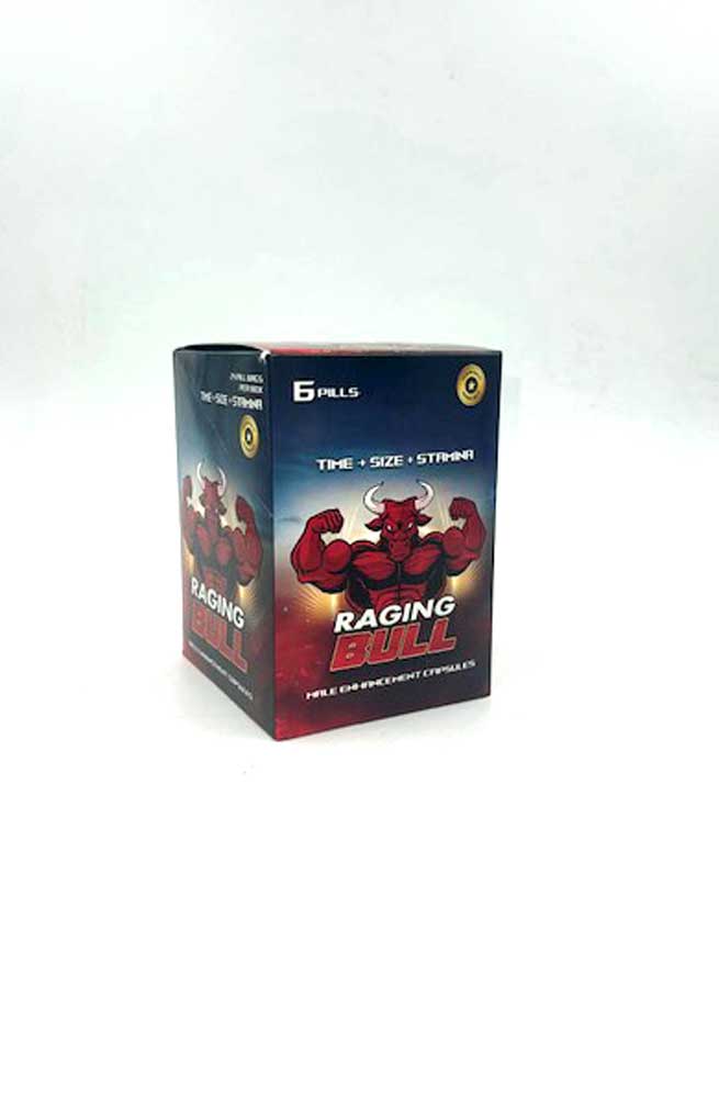 "Raging Bull Male Enhancement - 6 Ct Pills Per Sleeve - 24 Sleeve - Display CG-RBB2"