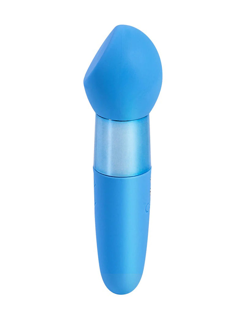 "Rina Rechargeable Dual Motor Silicone 15- Function Vibrator - Blue MTMA23-03-B7"