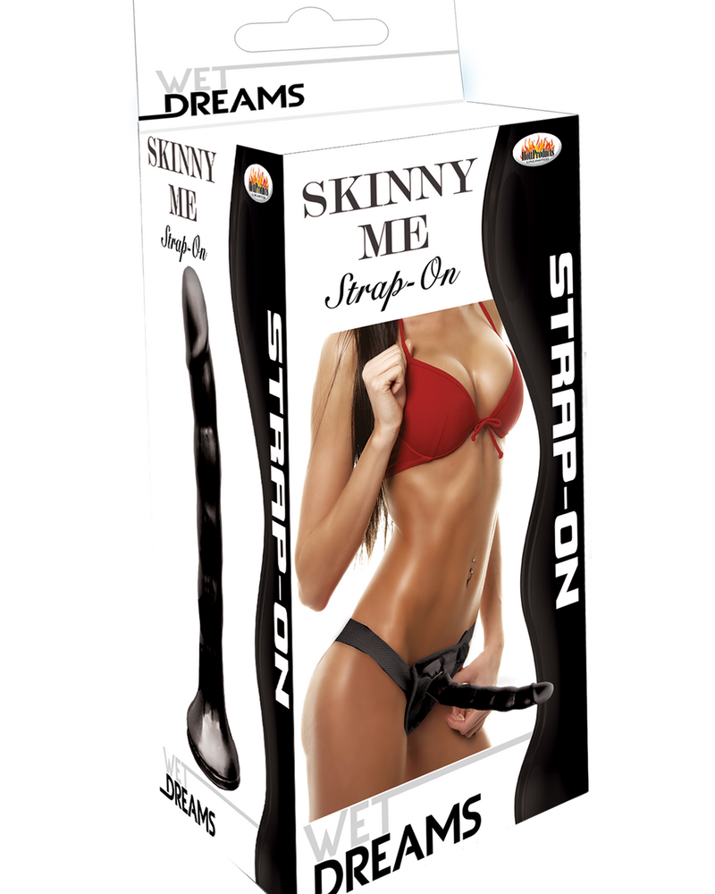 Wet Dreams Skinny Me Strap-on - Black