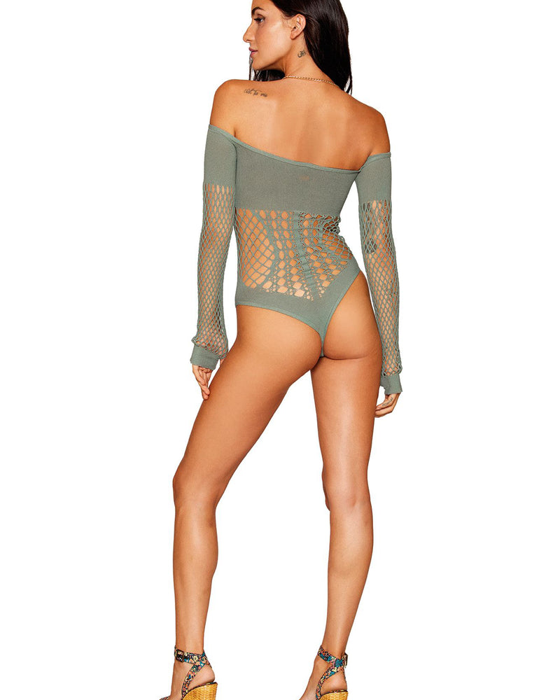 "Long Sleeve Teddy - One Size - Sage DG-13269SAGOS"