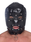 Muzzled Universal BDSM Hood With Removable Muzzle