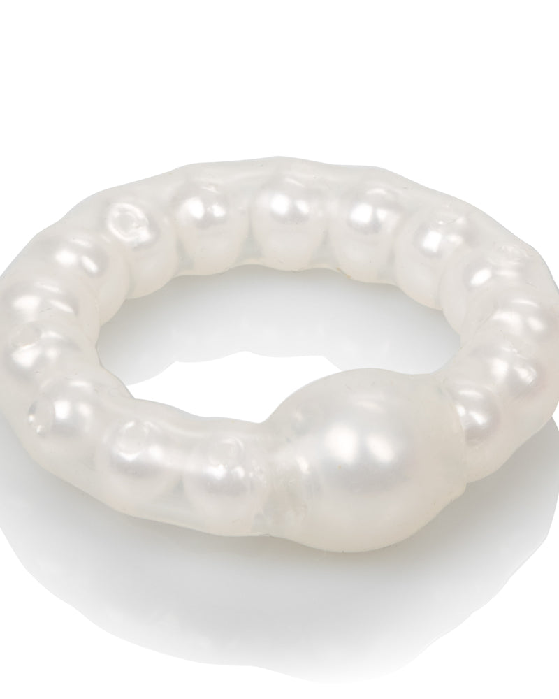 Pearl Beaded Prolong Rings - White