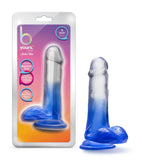 B Yours - Stella Blue - 6 Inch Dildo - Blue