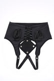 "High Waisted Corset Strap on - Black SS31006"