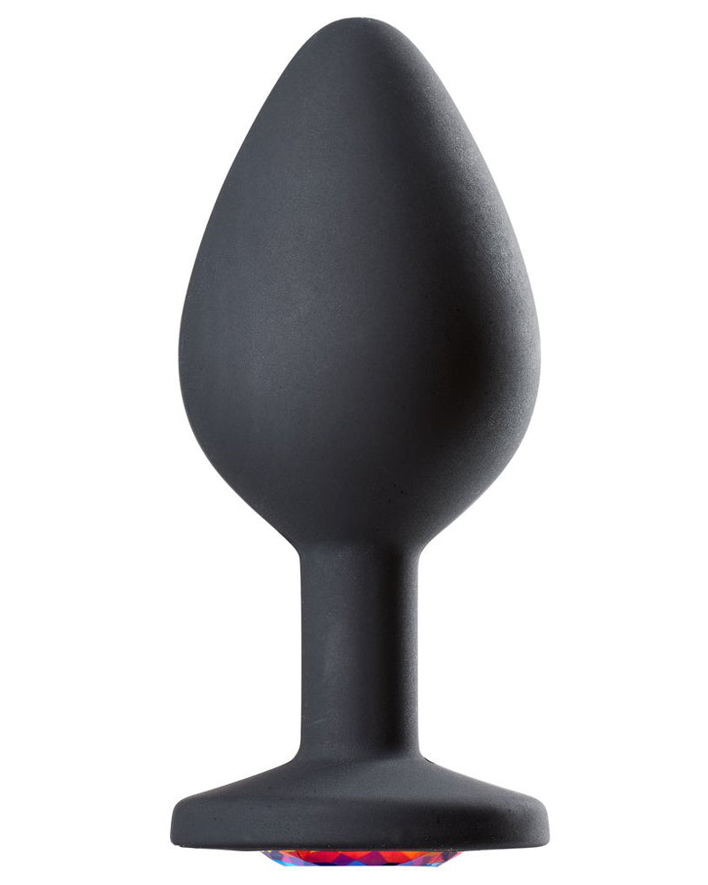 "Cloud 9 Novelties Gems Jeweled Silicone Anal Plug - Medium WTC304"