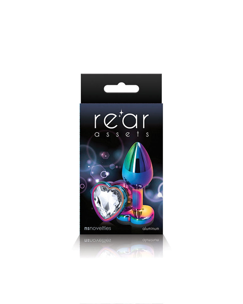 "Rear Assets - Multicolor Heart - Small - Clear NSN0962-11"