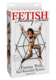 Fetish Fantasy Series Web Bed Restraint System Black