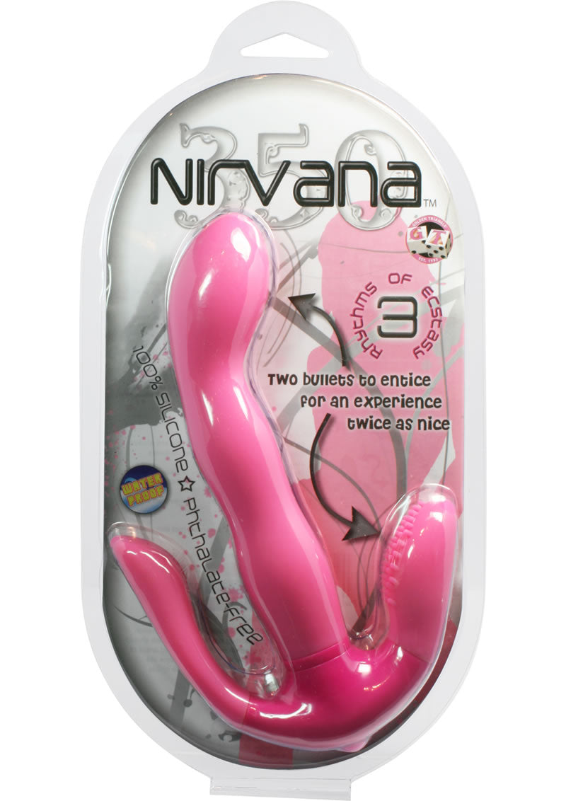 Vibrador de silicona Nirvana 350 rosa