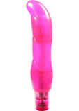 Vibrador Jelly Caribbean número 8 resistente al agua de 7 pulgadas color rosa