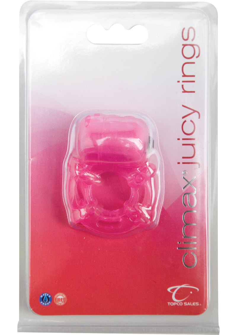 Anillo para el pene Climax Juicy Rings resistente al agua, color rosa