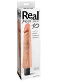 Real Feel Lifelike Toyz Number 10 Realistic Vibrator Waterproof Flesh 10 Inch