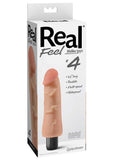 Real Feel Lifelike Toyz Number 4 Realistic Vibrator Waterproof Flesh 6 Inch