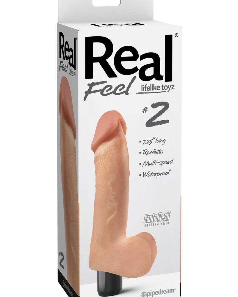 Vibrador realista Real Feel Lifelike Toyz Number 2, resistente al agua, de 8 pulgadas