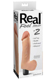 Real Feel Lifelike Toyz Number 2 Realistic Vibrator Waterproof Flesh 8 Inch