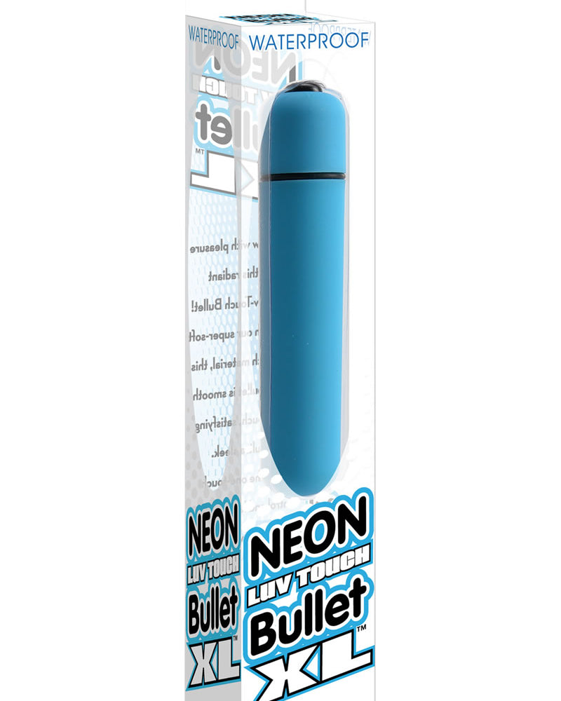 Bala Neon Luv Touch XL resistente al agua de 3,25 pulgadas, color azul