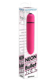 Bala Neon Luv Touch XL resistente al agua de 3,25 pulgadas, color rosa