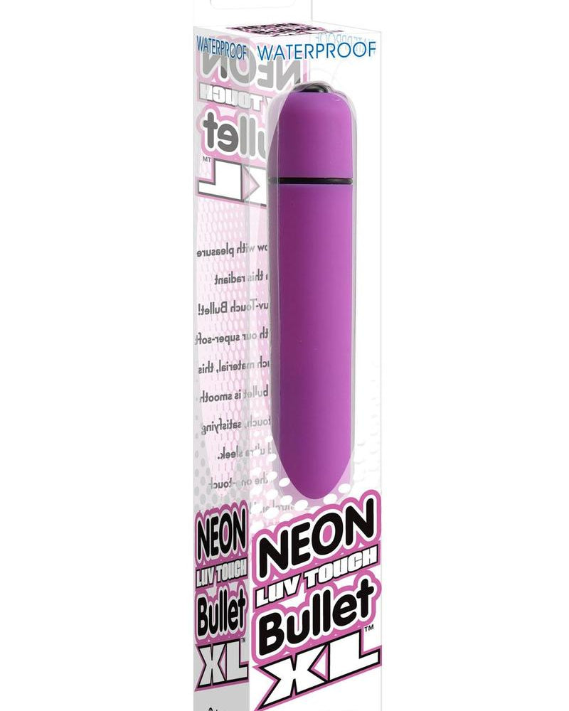 Bala Neon Luv Touch XL resistente al agua de 3,25 pulgadas, color morado