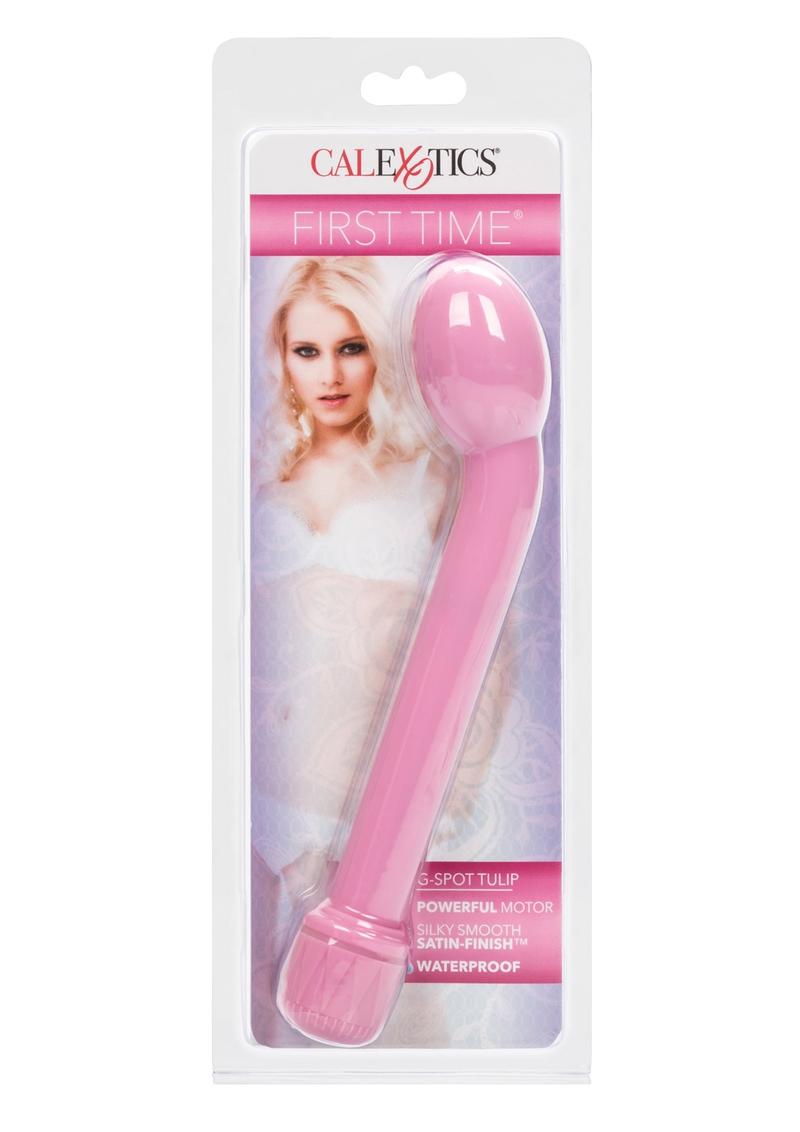 First Time G Spot Tulip Vibe Waterproof 6.75 Inch Pink