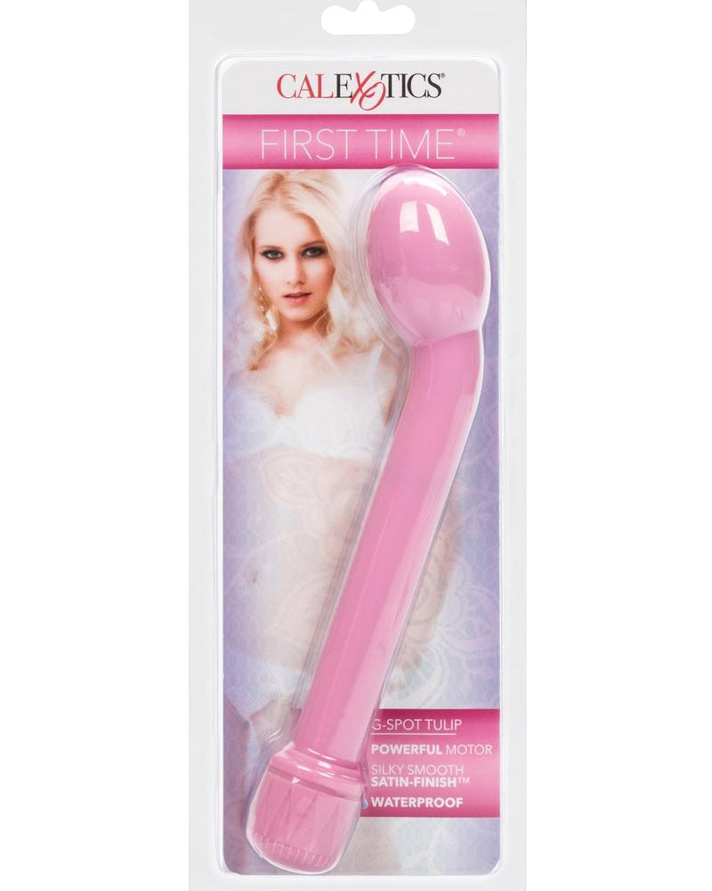 Vibrador Tulip para punto G, resistente al agua, 6,75 pulgadas, color rosa