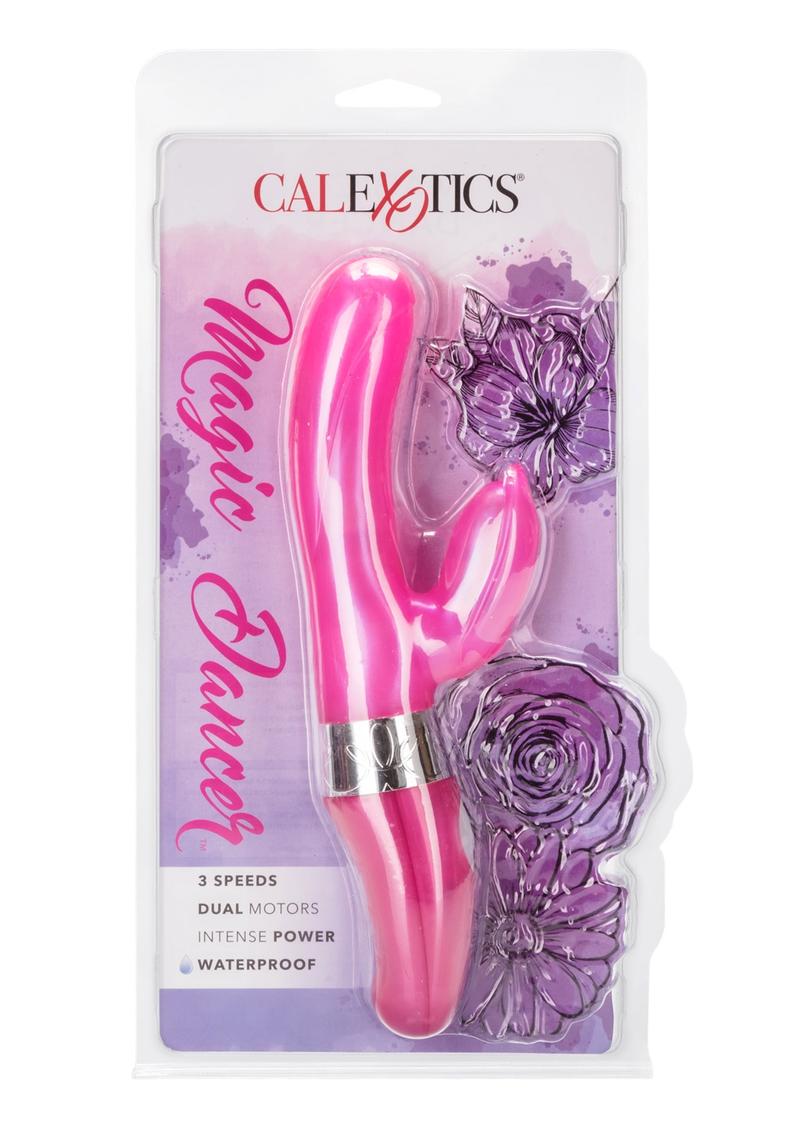 Vibrador Magic Dancer resistente al agua de 3,75 pulgadas, color rosa