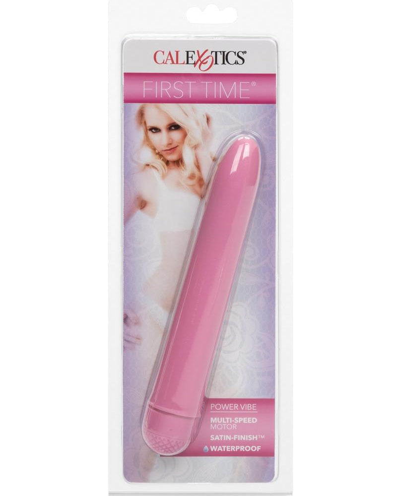 First Time Power Vibe Waterproof 6 Inch Pink