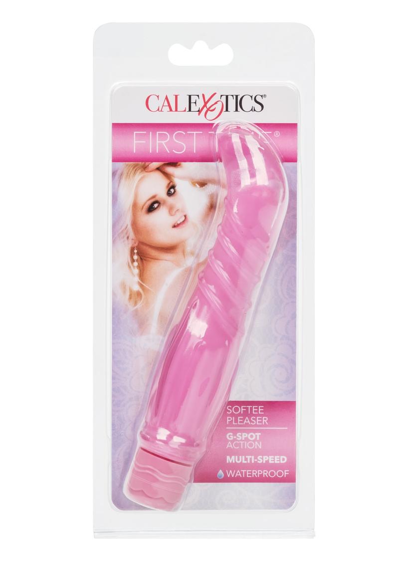 First Time Softee Pleaser Vibe Waterproof 5.25 Inch Pink