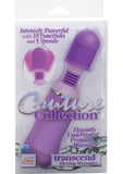 Couture Collection Transcend Silicone Flexing Massager Waterproof 7.25 Inch Purple