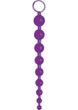 Sex Please Sexy Beads Waterproof 9.25 Inch Purple