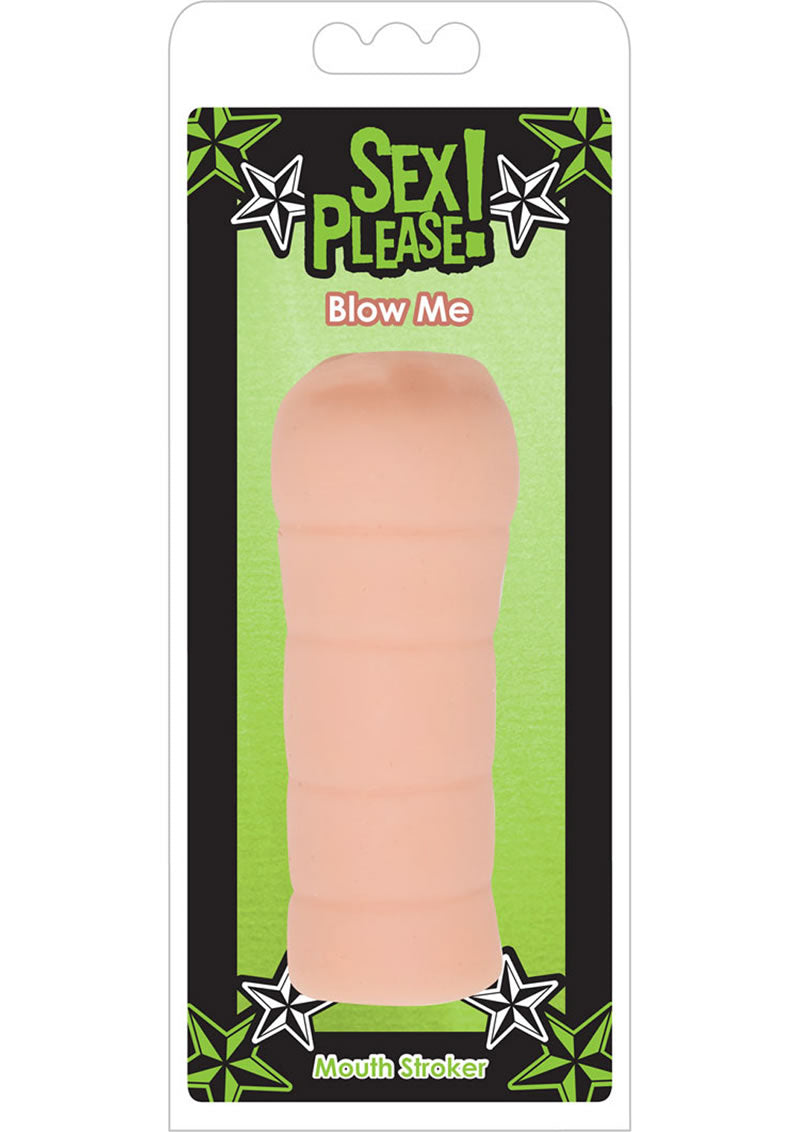 Sex Please Blow Me Mouth Stroker Waterproof Flesh