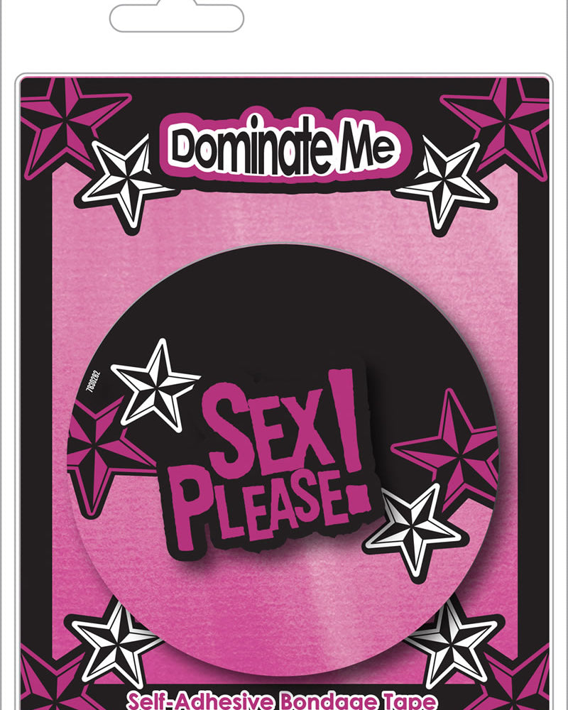 Cinta adhesiva de bondage autoadhesiva Sex Please Dominate Me, resistente al agua, color rosa
