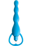 Climax Silicone Vibrating Bum Beads Waterproof Blue