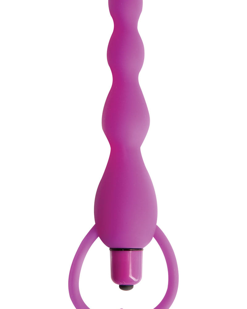 Climax Silicone Vibrating Bum Beads Waterproof Purple