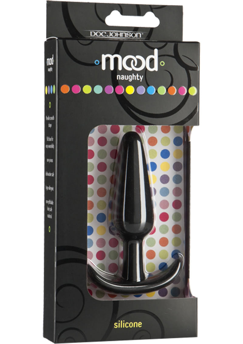 Mood Naughty Silicone Anal Plug Medium Black