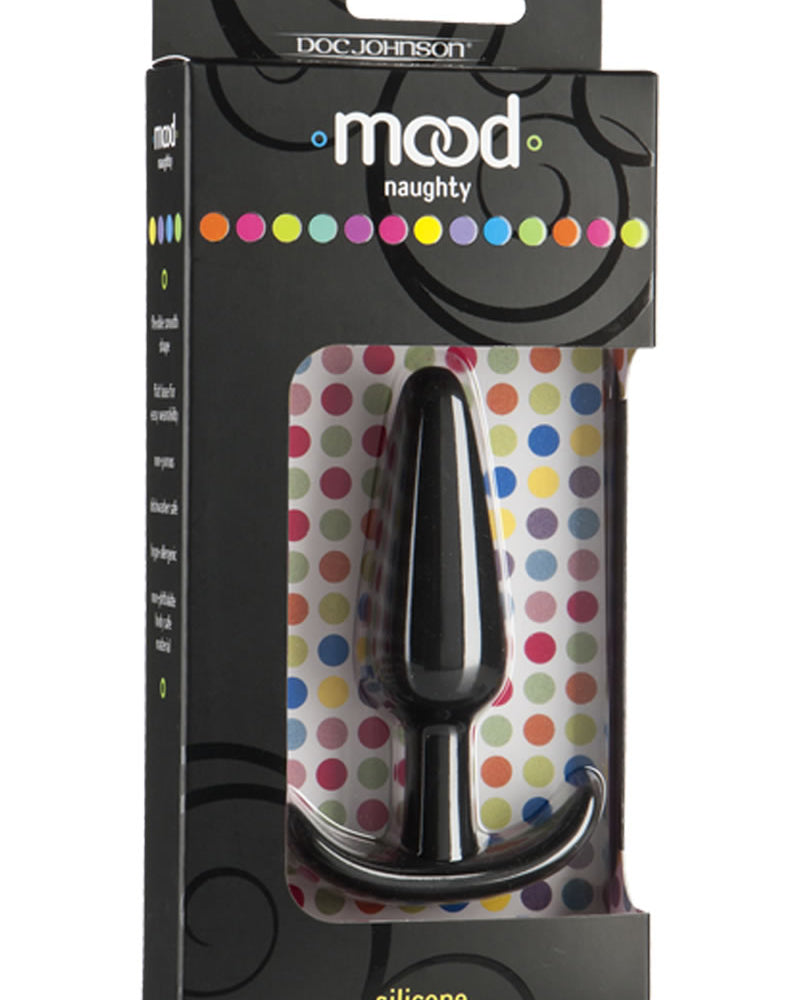 Mood Naughty Silicone Anal Plug Medium Black