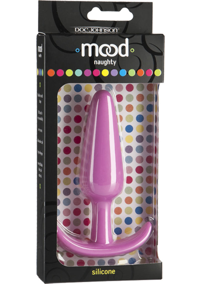 Plug anal de silicona Mood Naughty grande rosa