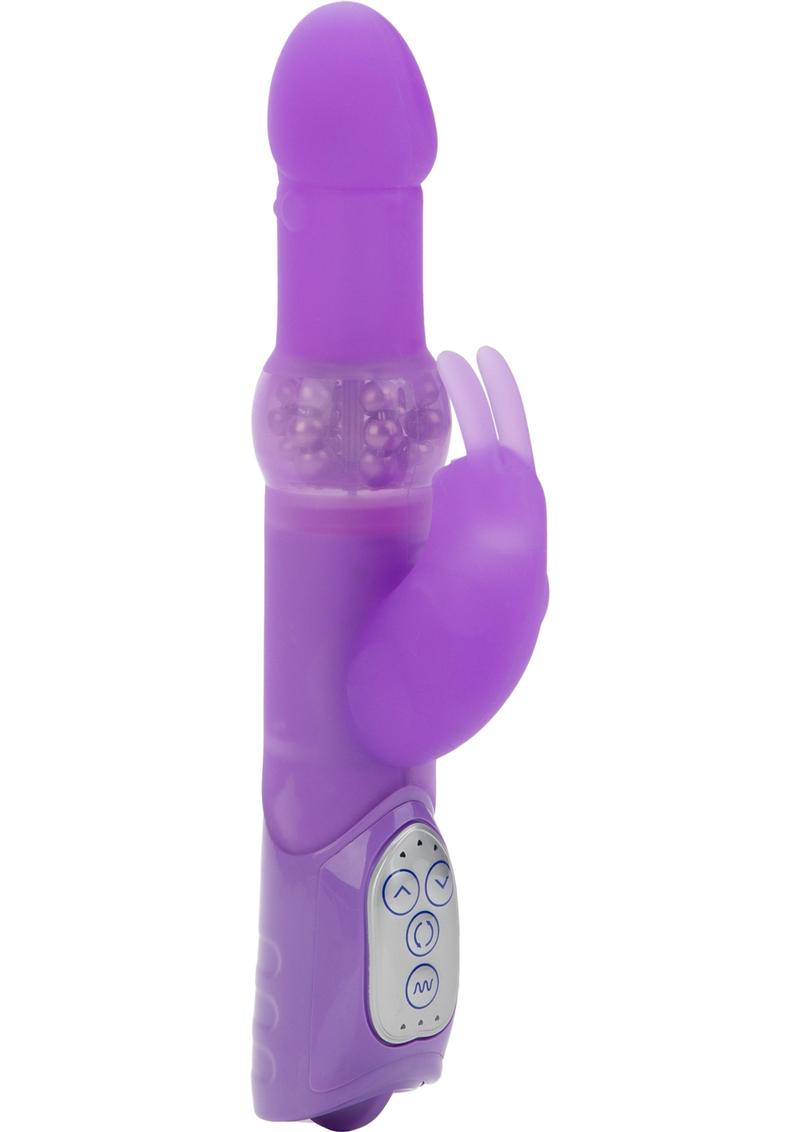 Conejo de silicona resistente al agua de 5 pulgadas, morado